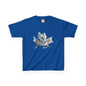 Silver Crystal Dragon Kids Heavy Cotton T-Shirt