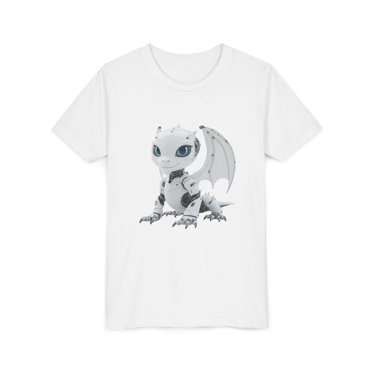 Beautiful Looking Robot Dragon - Youth Short Sleeve T-Shirt - Teeny Tiny Dragons