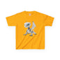Blue Eyed Robot Dragon Heavy Cotton T-Shirt - Teeny Tiny Dragons