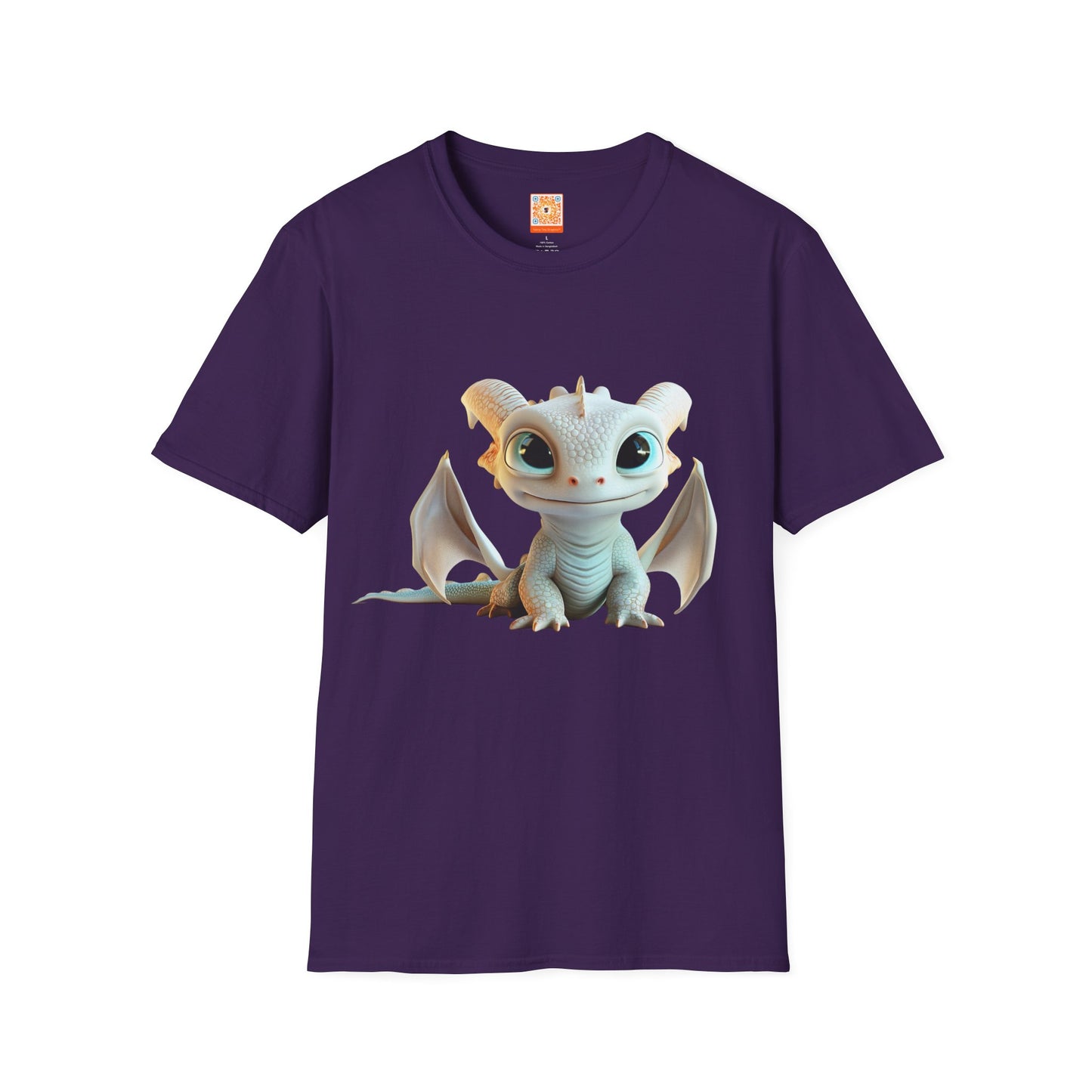 Cute Little Dragon Adult Unisex Softstyle T-Shirt - Teeny Tiny Dragons