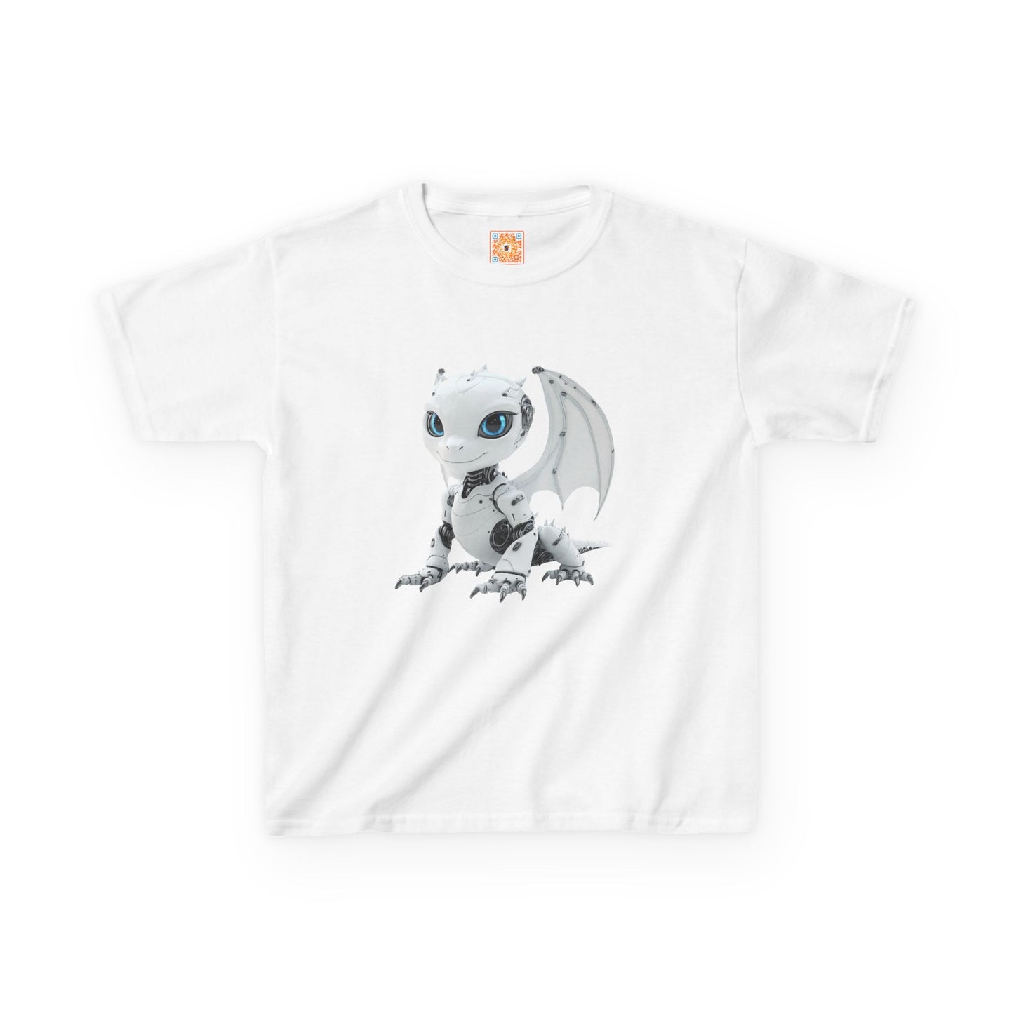 Happy Robot Dragon Kids Heavy Cotton T-Shirt - Teeny Tiny Dragons