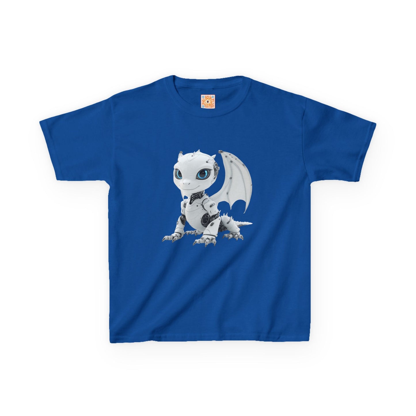 Happy Robot Dragon Kids Heavy Cotton T-Shirt - Teeny Tiny Dragons