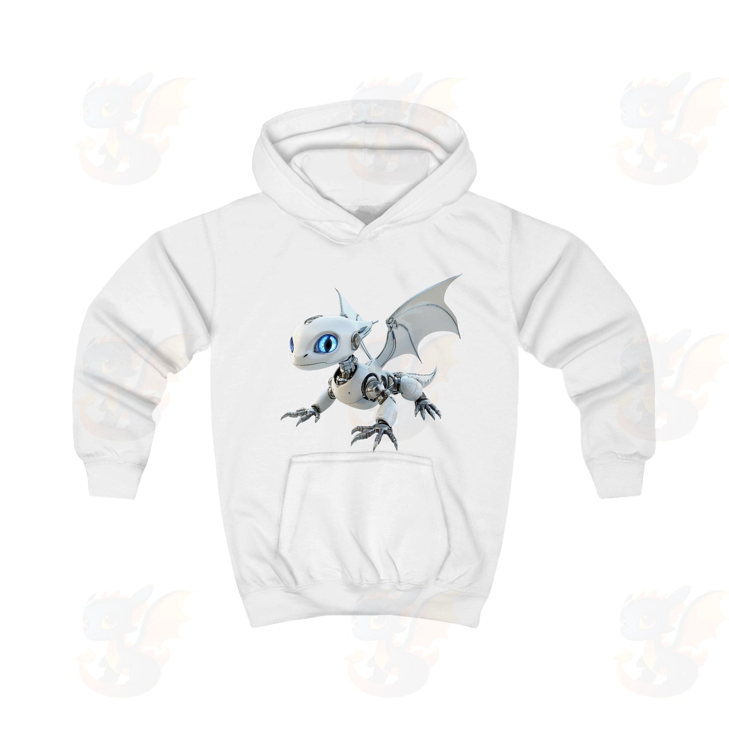 Robot Dragon Design Kids Hoodie