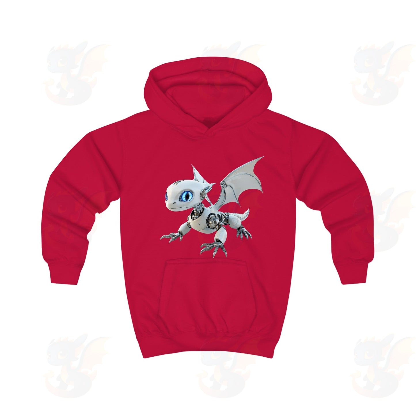 Robot Dragon Design Kids Hoodie