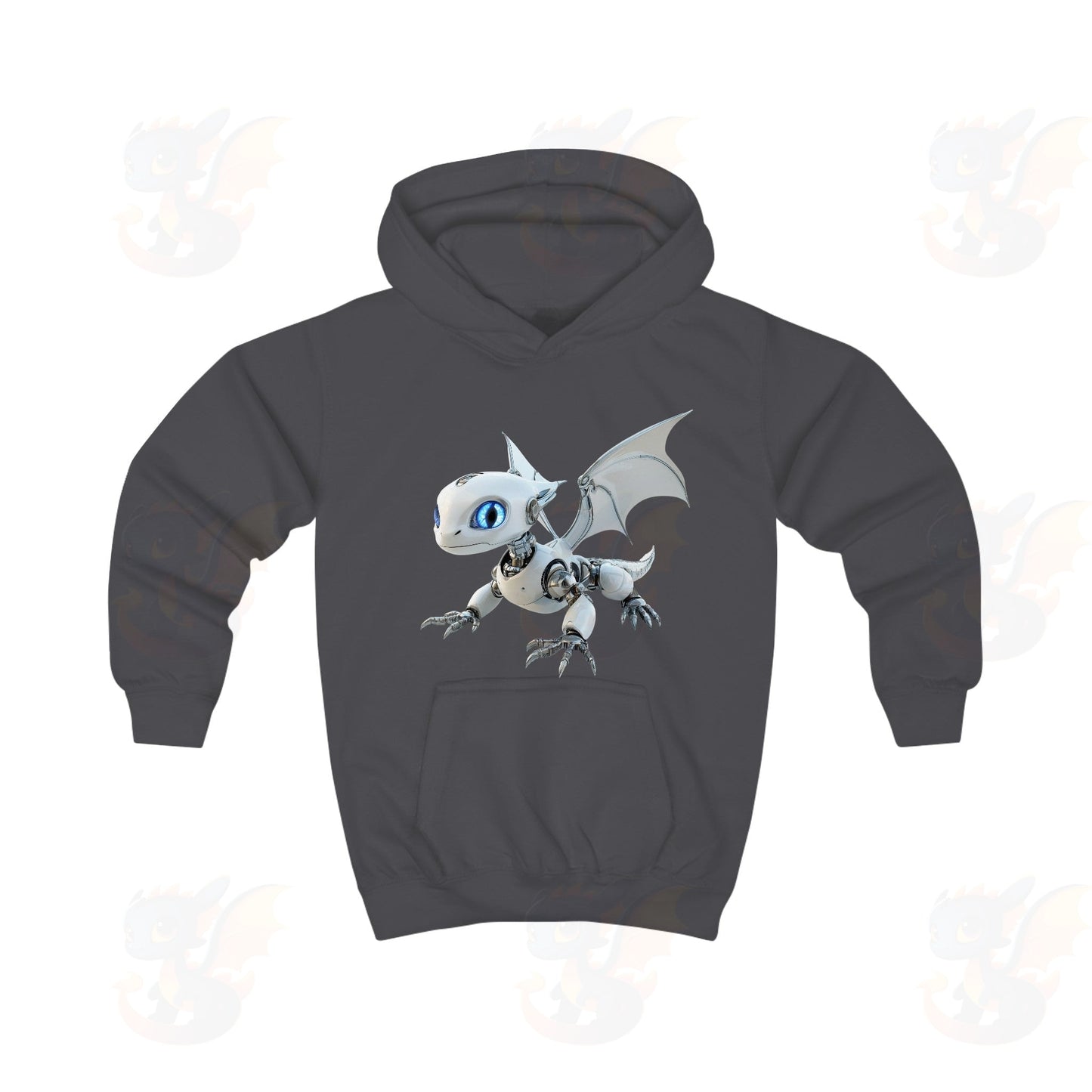 Robot Dragon Design Kids Hoodie