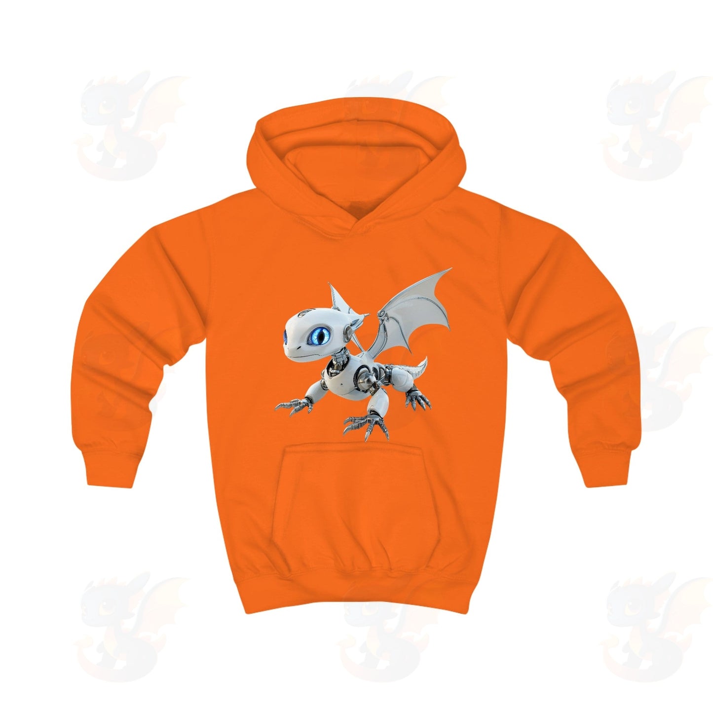 Robot Dragon Design Kids Hoodie