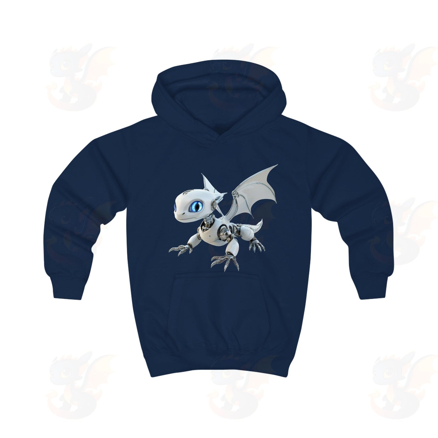 Robot Dragon Design Kids Hoodie