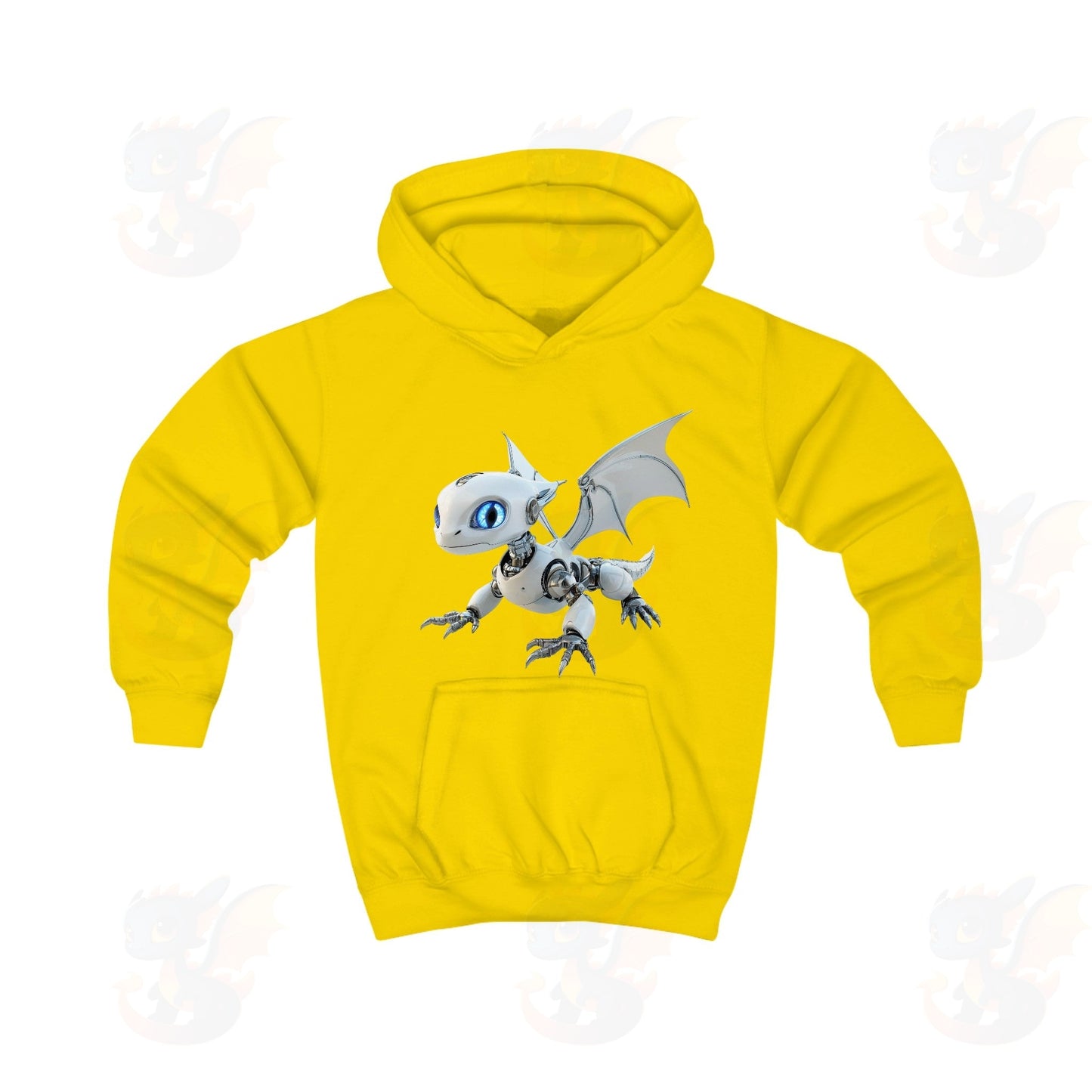 Robot Dragon Design Kids Hoodie