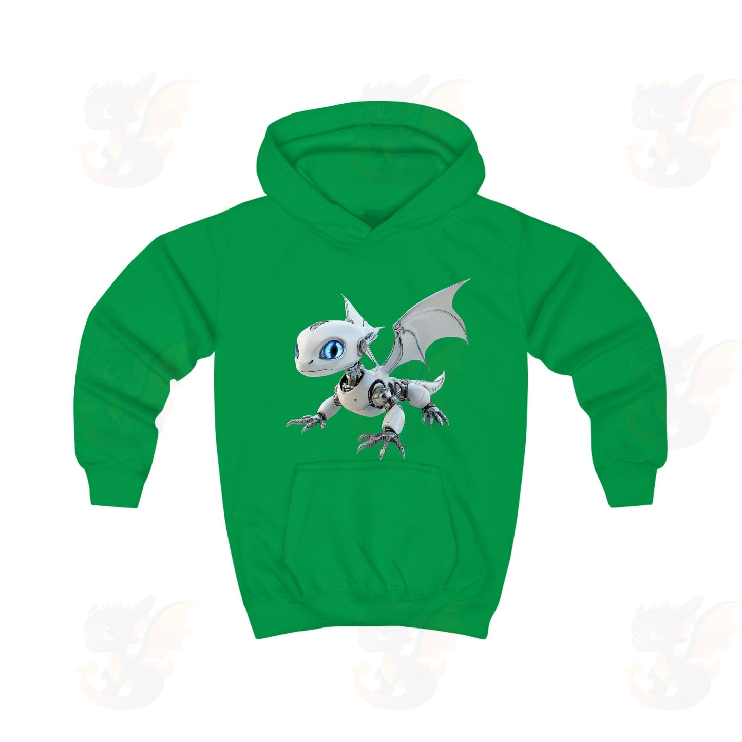 Robot Dragon Design Kids Hoodie