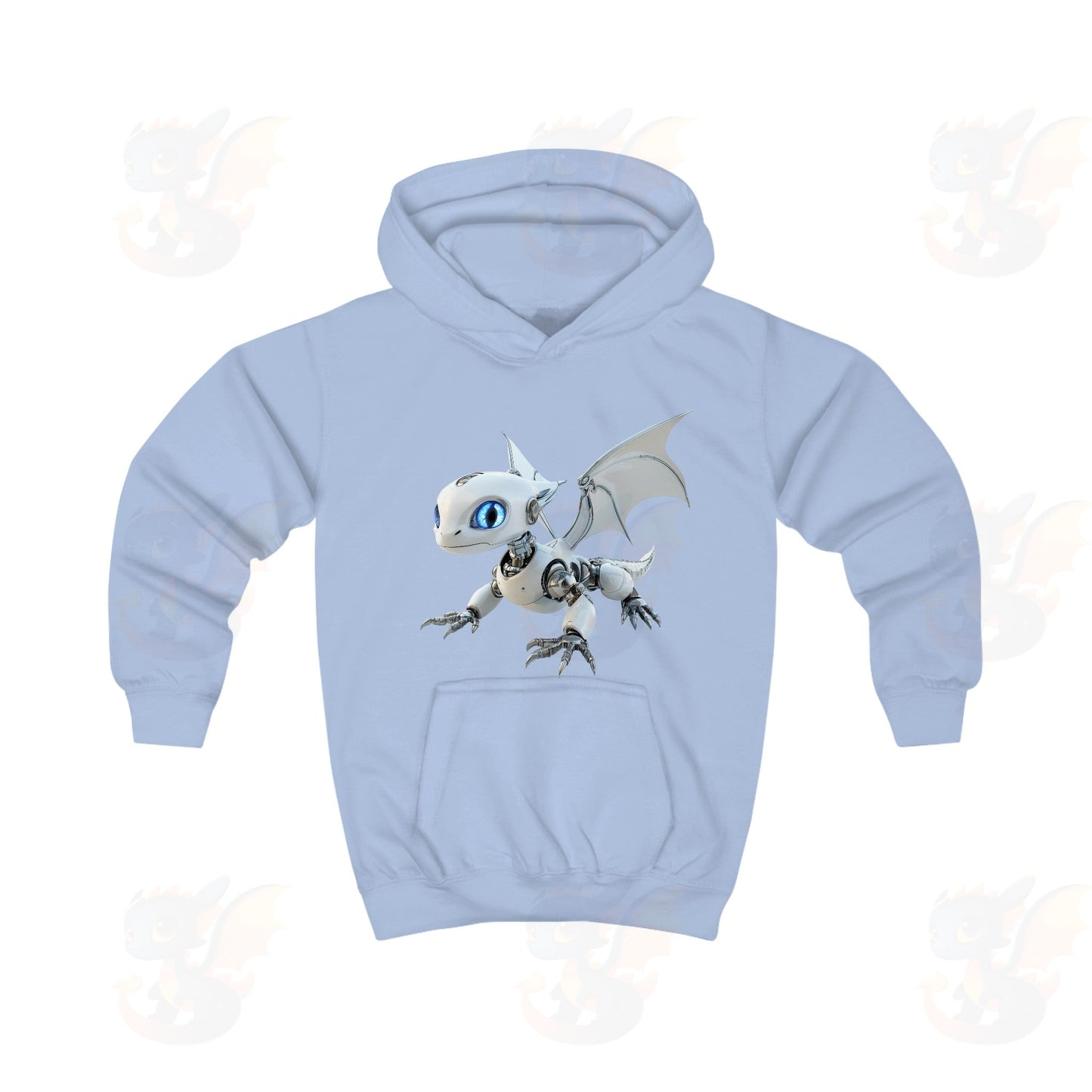 Robot Dragon Design Kids Hoodie
