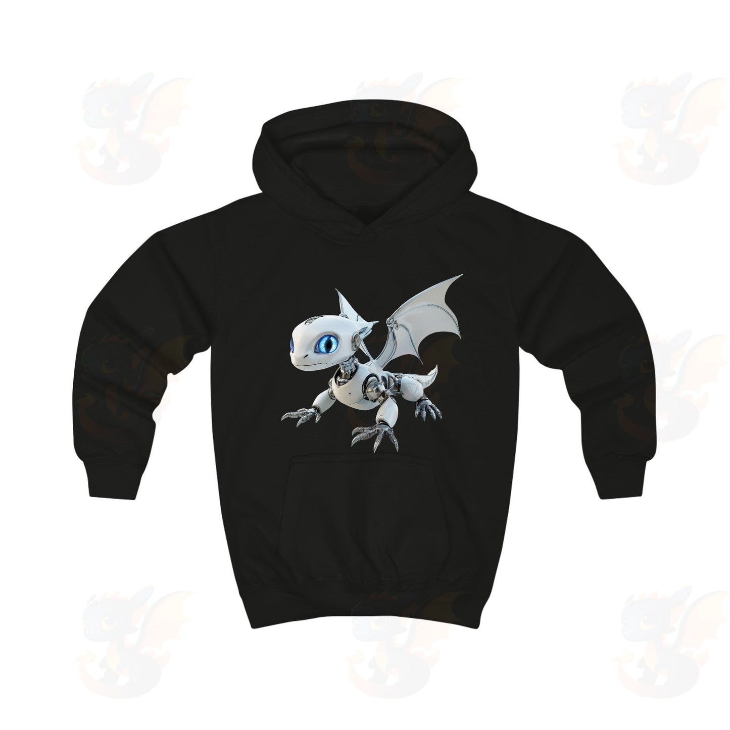 Robot Dragon Design Kids Hoodie