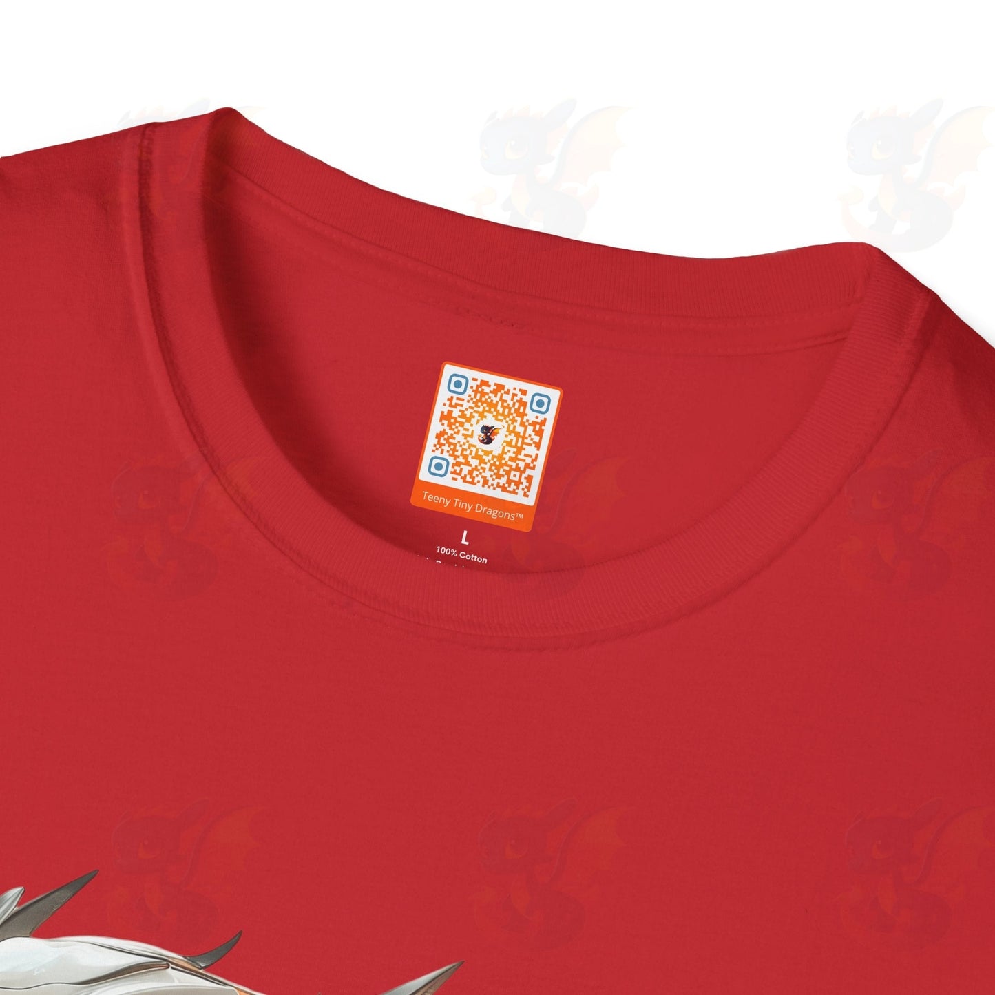 Adult Robot Dragon Design Unisex Softstyle T-Shirt