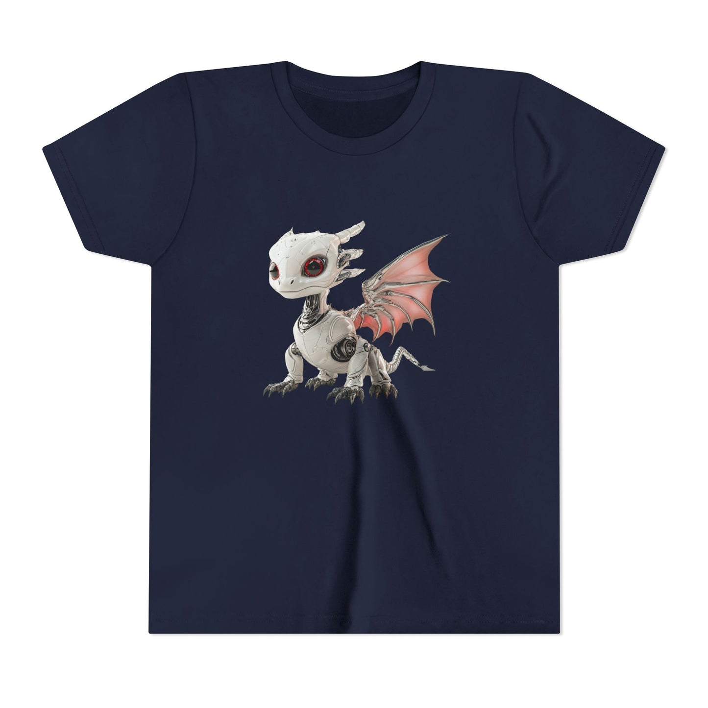 A Cool Robot Dragon - Youth Short Sleeve T-Shirt - Teeny Tiny Dragons