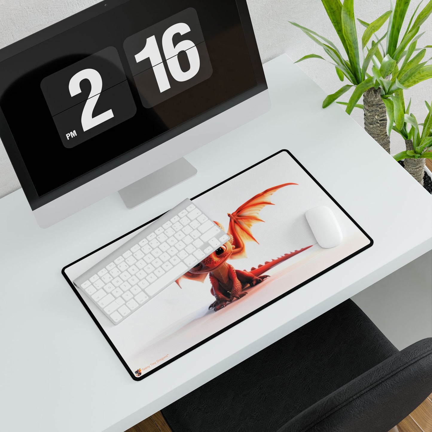 Beautiful Red Dragon Mouse Mat | Teeny Tiny Dragons