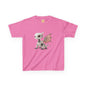 Sitting Grey Robot Dragon Kids 100% Cotton T-Shirt - Teeny Tiny Dragons