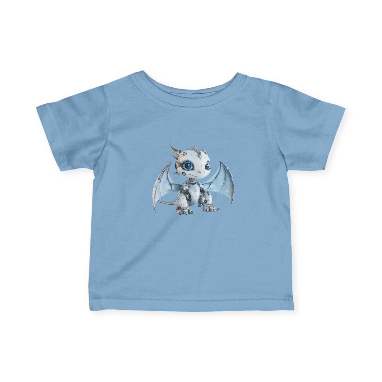 Blue Robot Dragon Infant Fine Jersey T-Shirt - Teeny Tiny Dragons