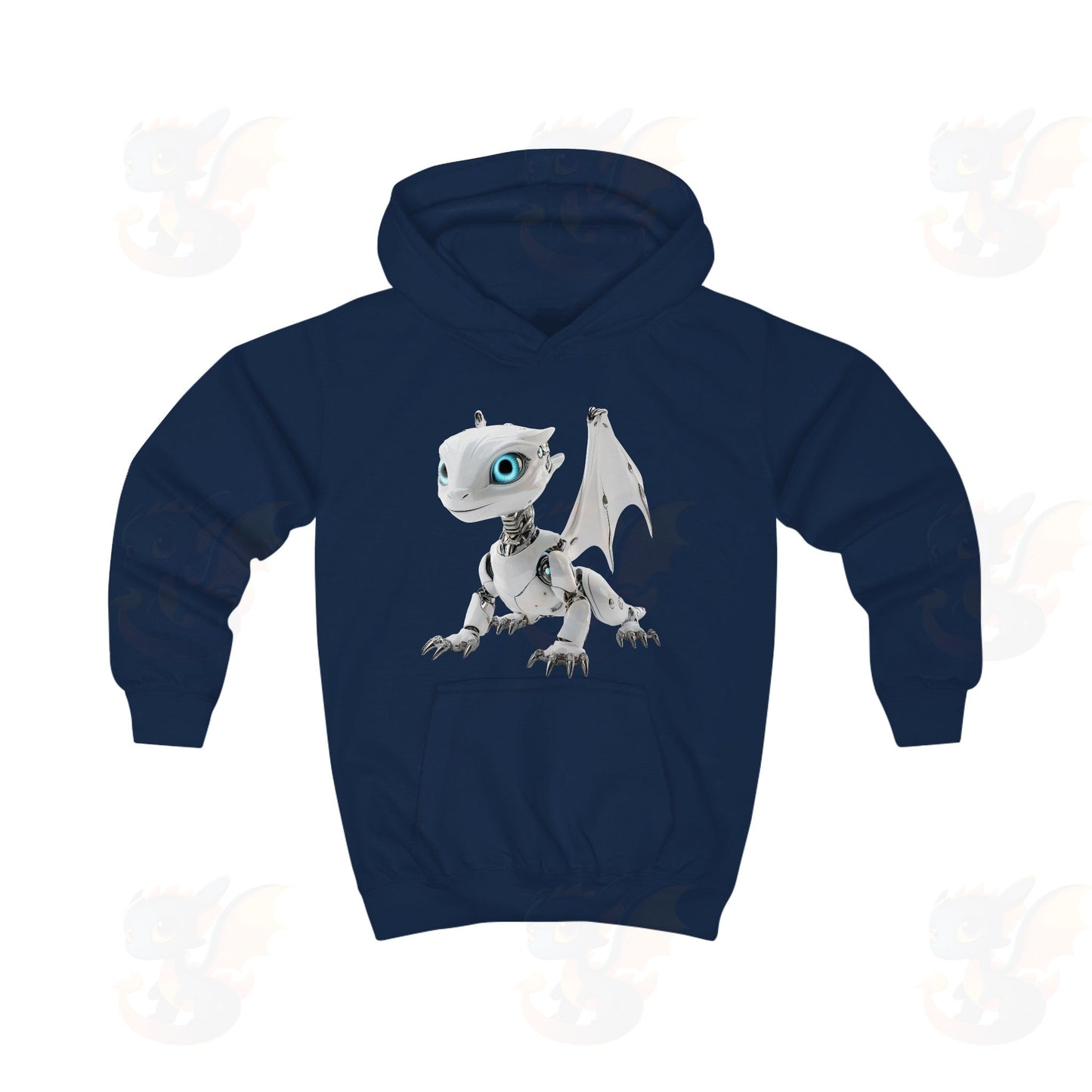 Robot Dragon Design Kids Hoodie