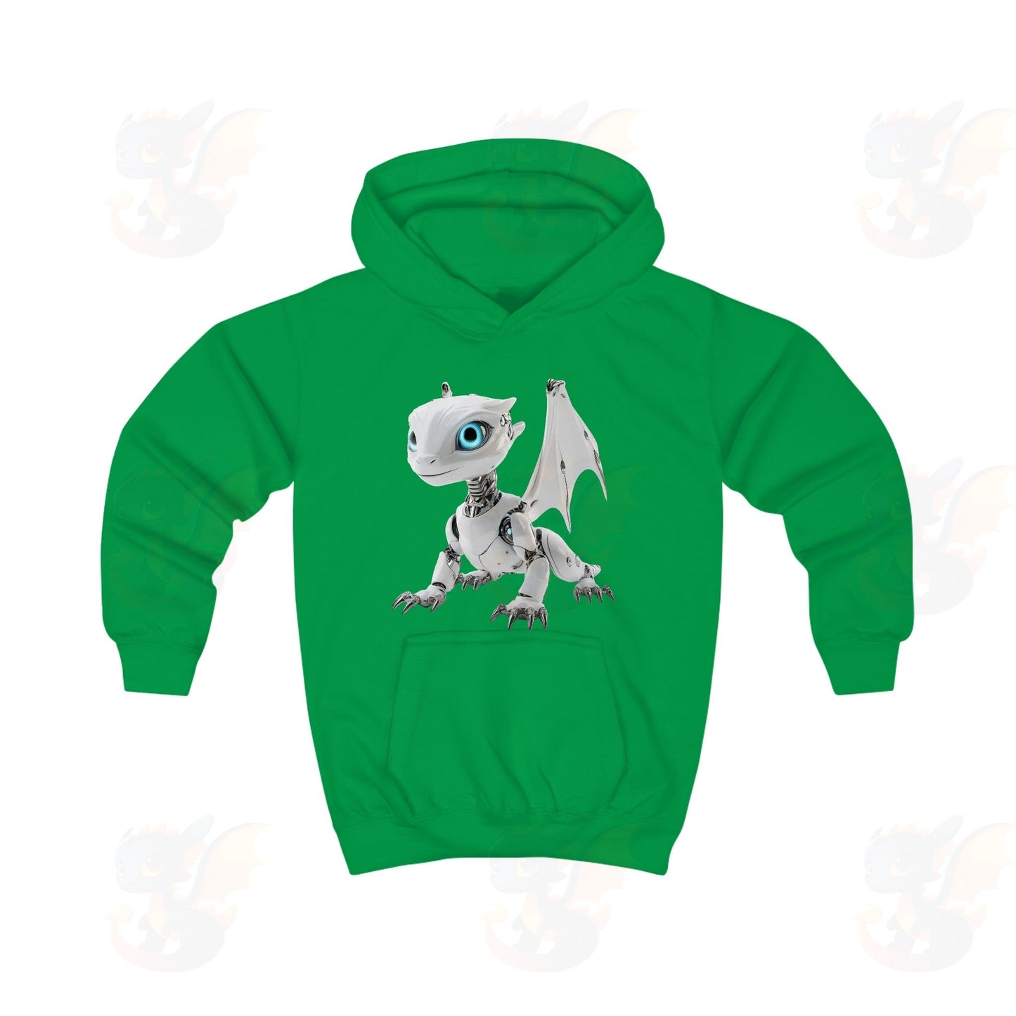 Robot Dragon Design Kids Hoodie