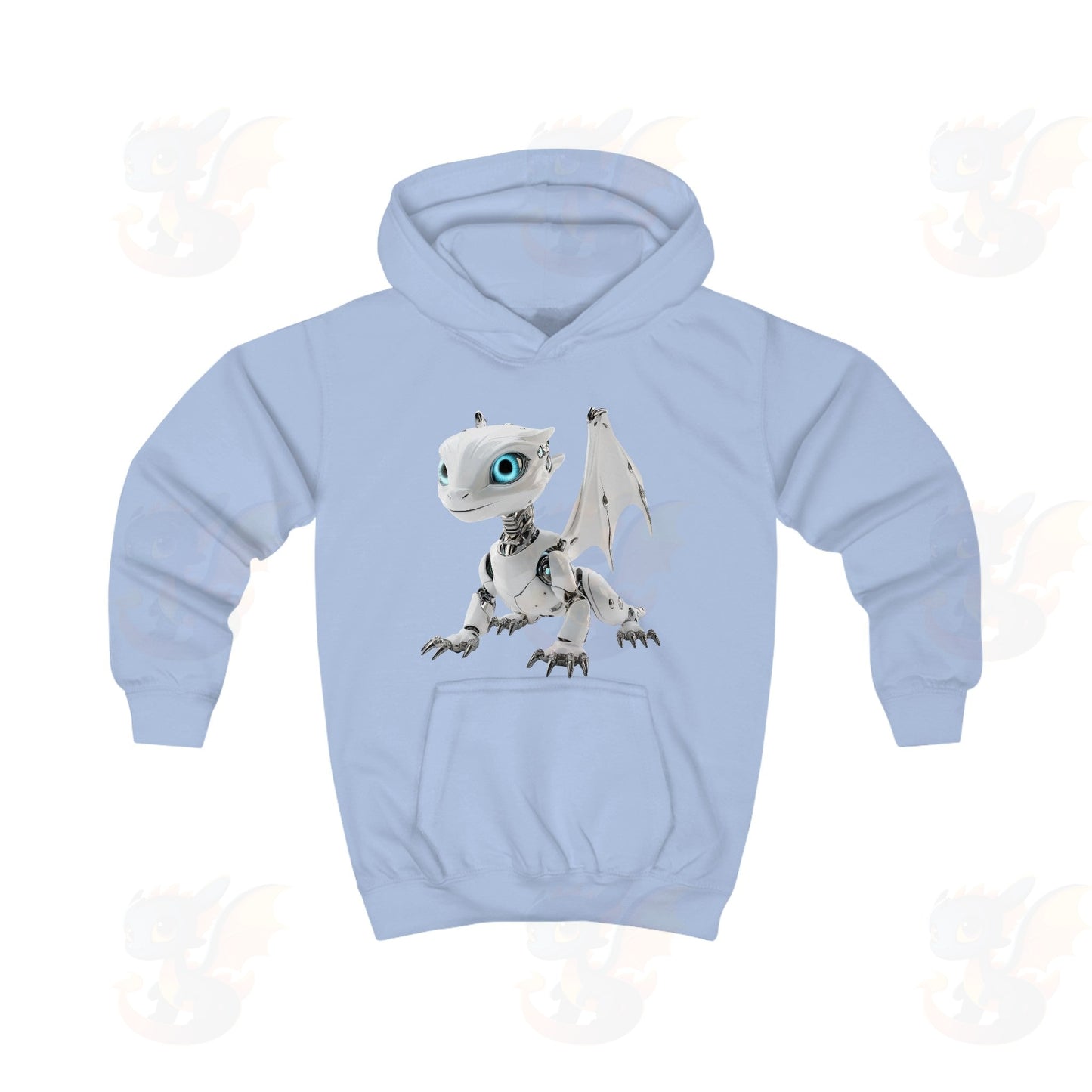 Robot Dragon Design Kids Hoodie