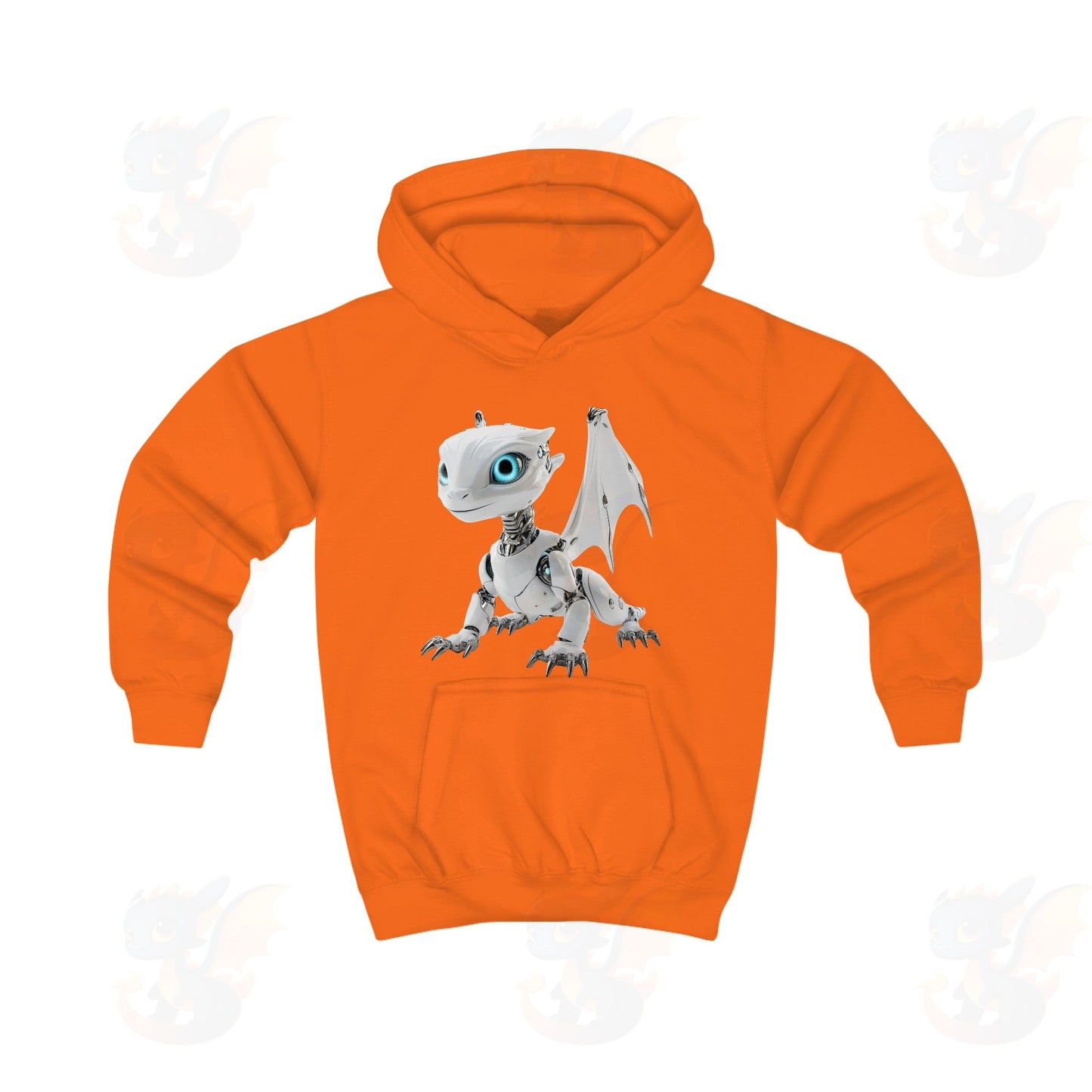 Robot Dragon Design Kids Hoodie