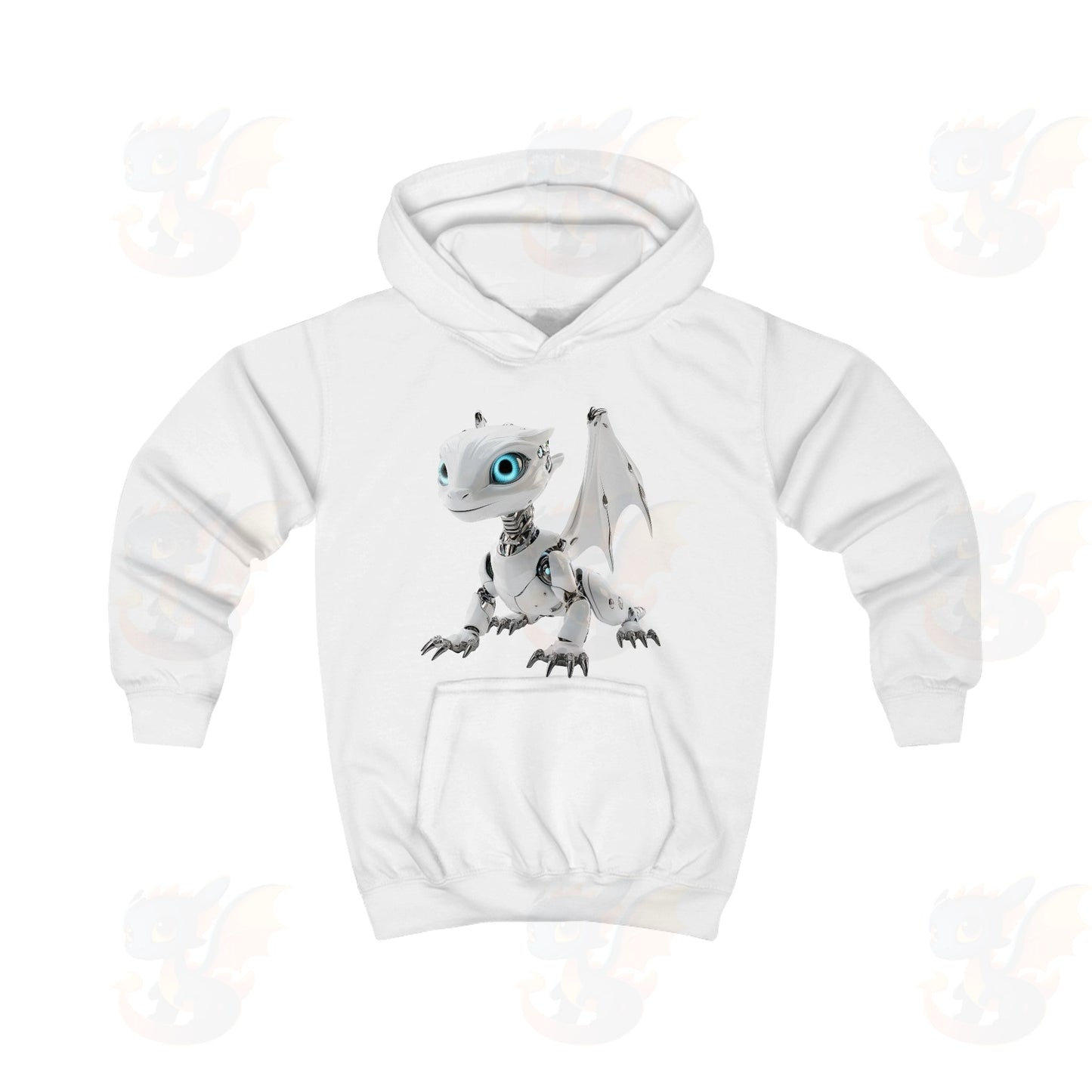 Robot Dragon Design Kids Hoodie