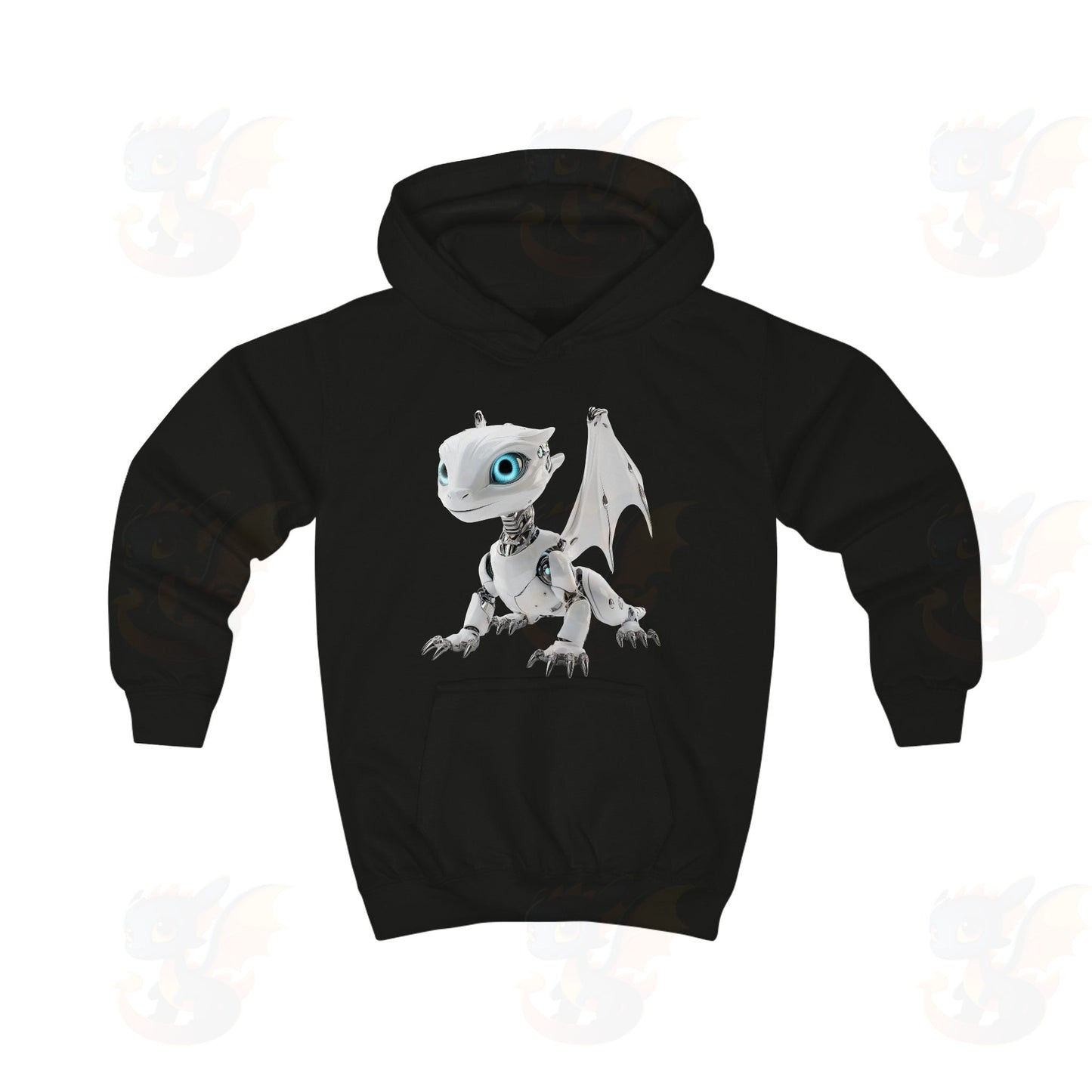 Robot Dragon Design Kids Hoodie
