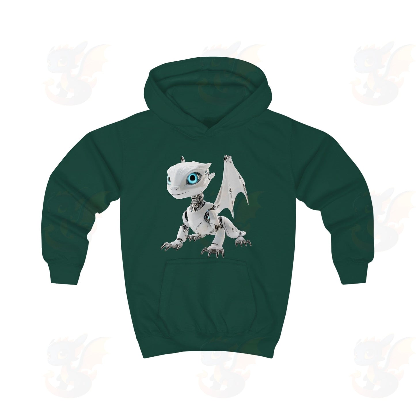 Robot Dragon Design Kids Hoodie