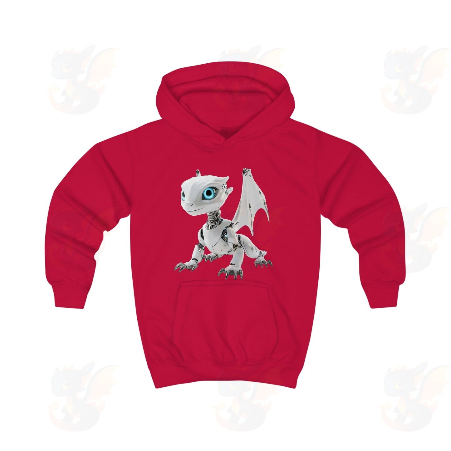 Robot Dragon Design Kids Hoodie