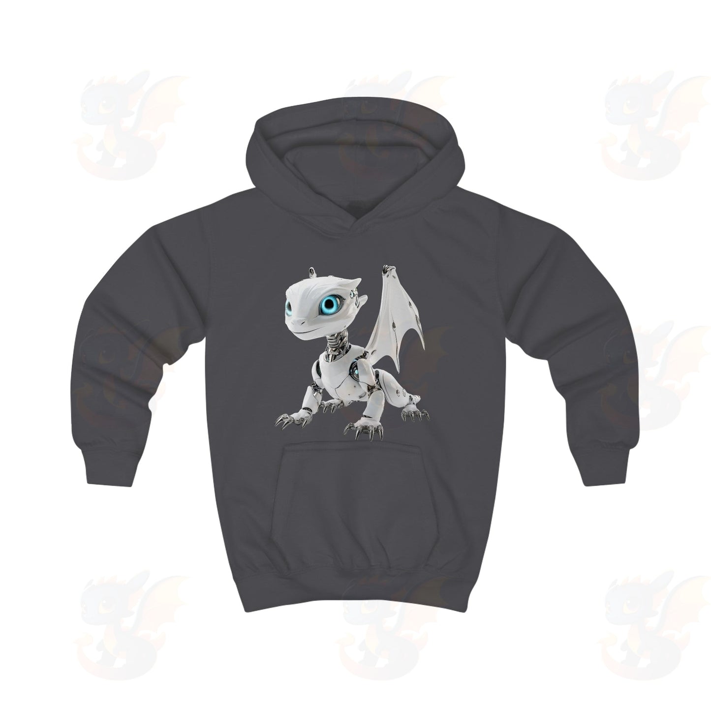 Robot Dragon Design Kids Hoodie
