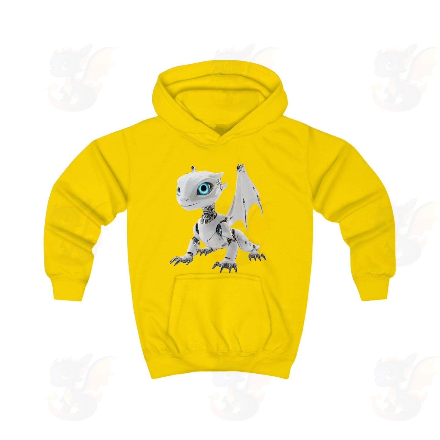 Robot Dragon Design Kids Hoodie