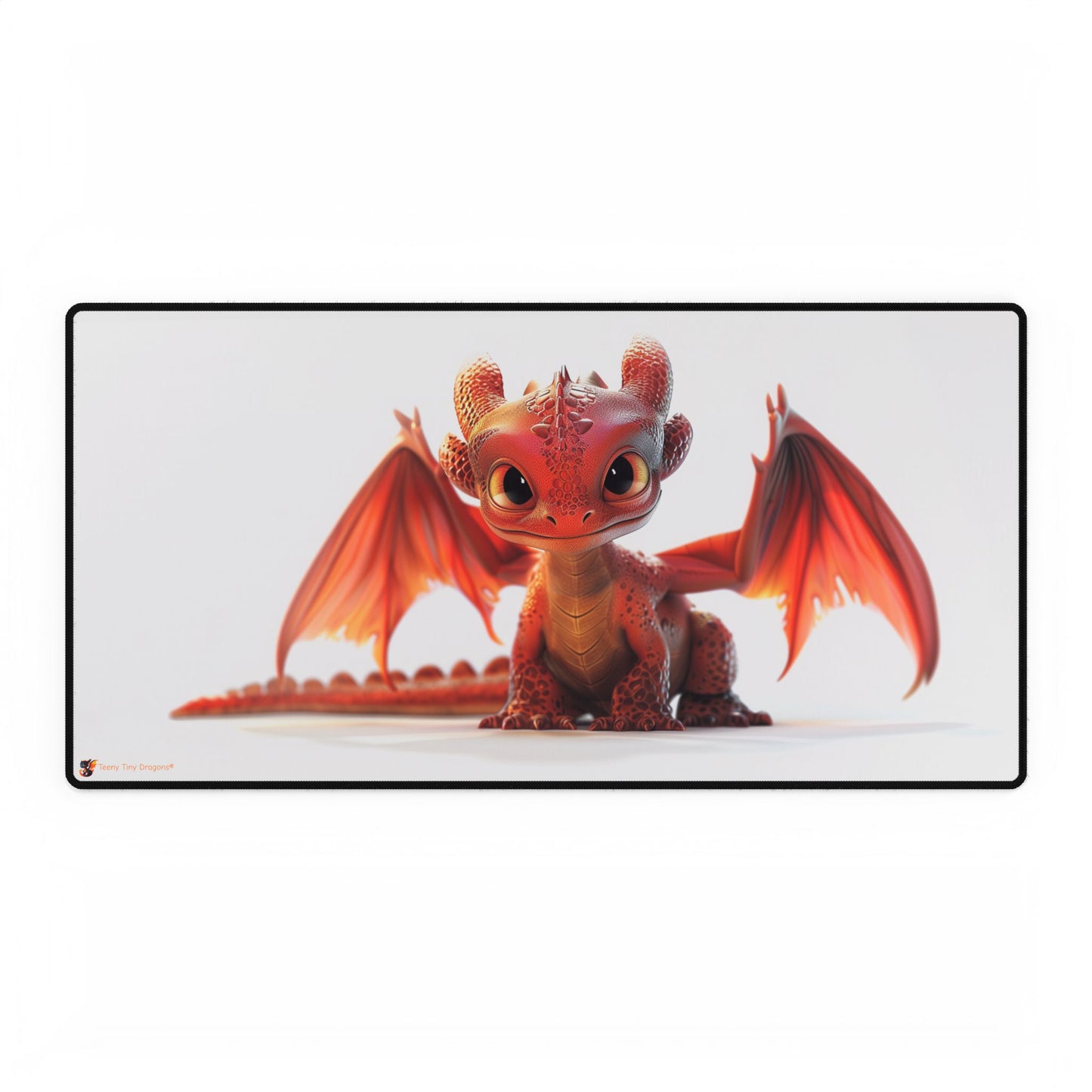Beautiful Little Red Dragon Mouse Mat - Teeny Tiny Dragons
