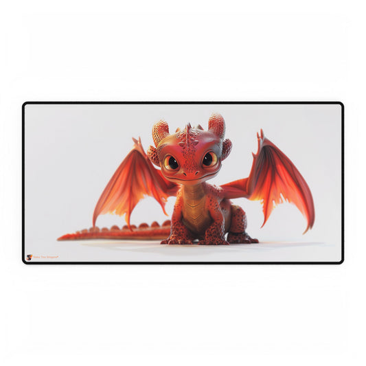 Beautiful Little Red Dragon Mouse Mat - Teeny Tiny Dragons