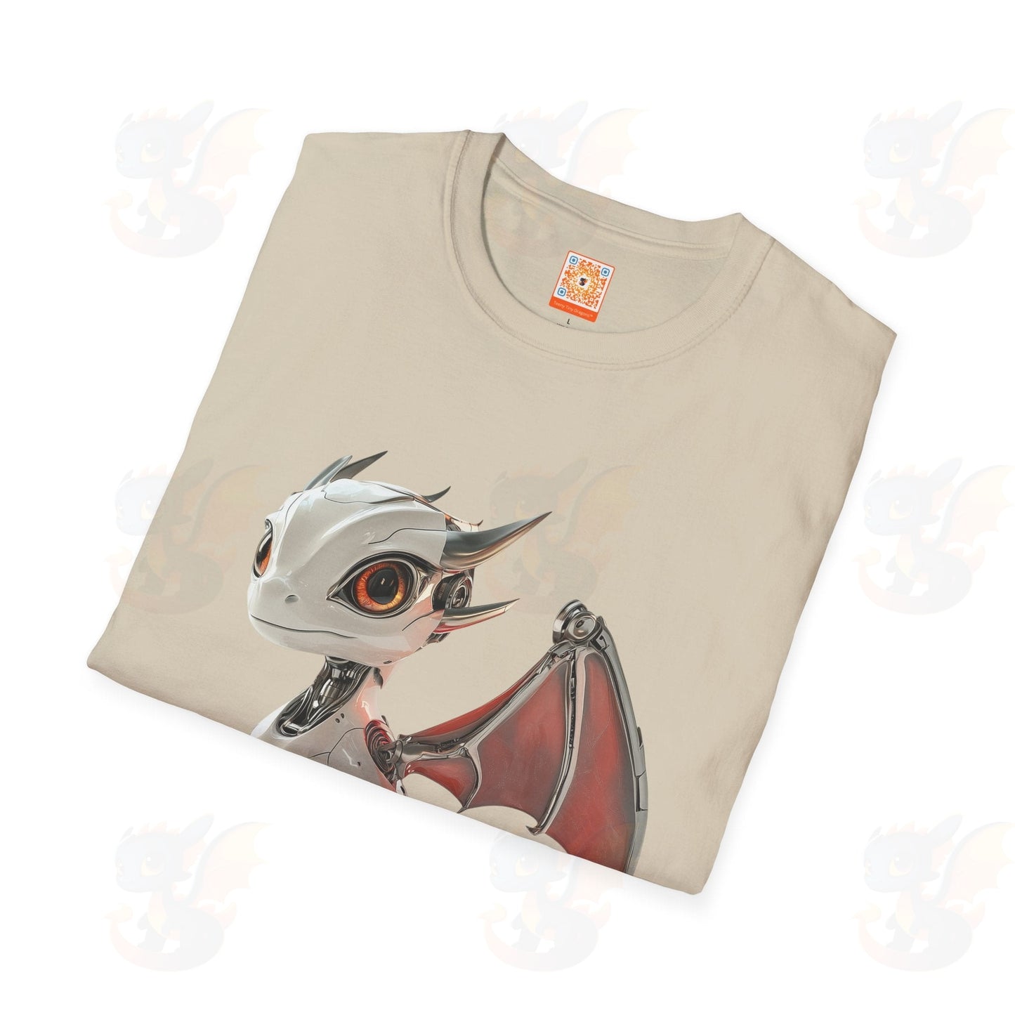Adult Robot Dragon Design Unisex Softstyle T-Shirt