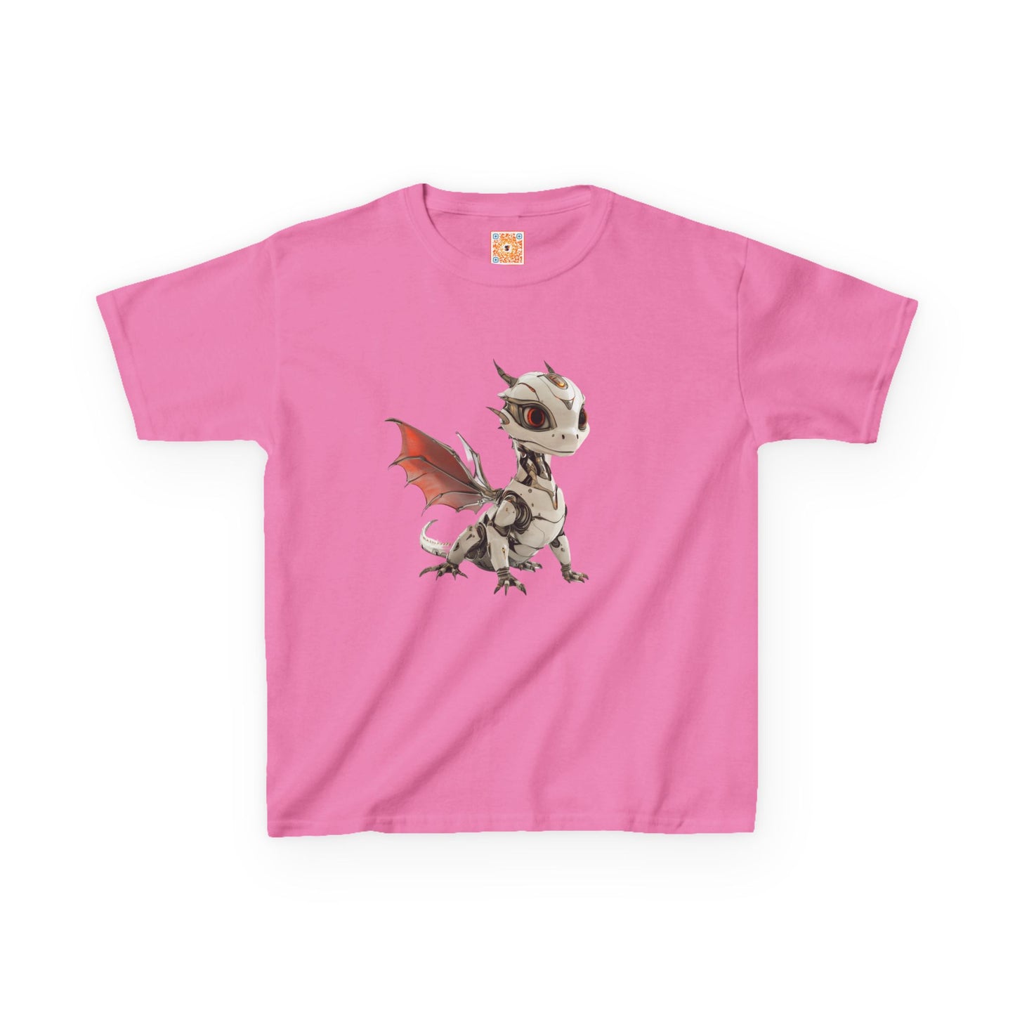 Amber Robot Dragon Heavy Cotton T-Shirt - Teeny Tiny Dragons