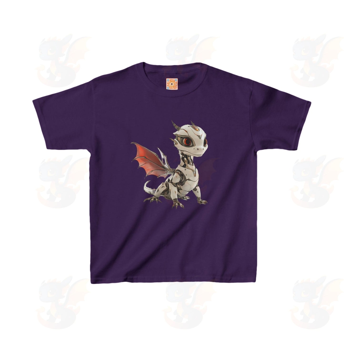 Cool Robot Dragon - Kids 100% Cotton T-Shirt