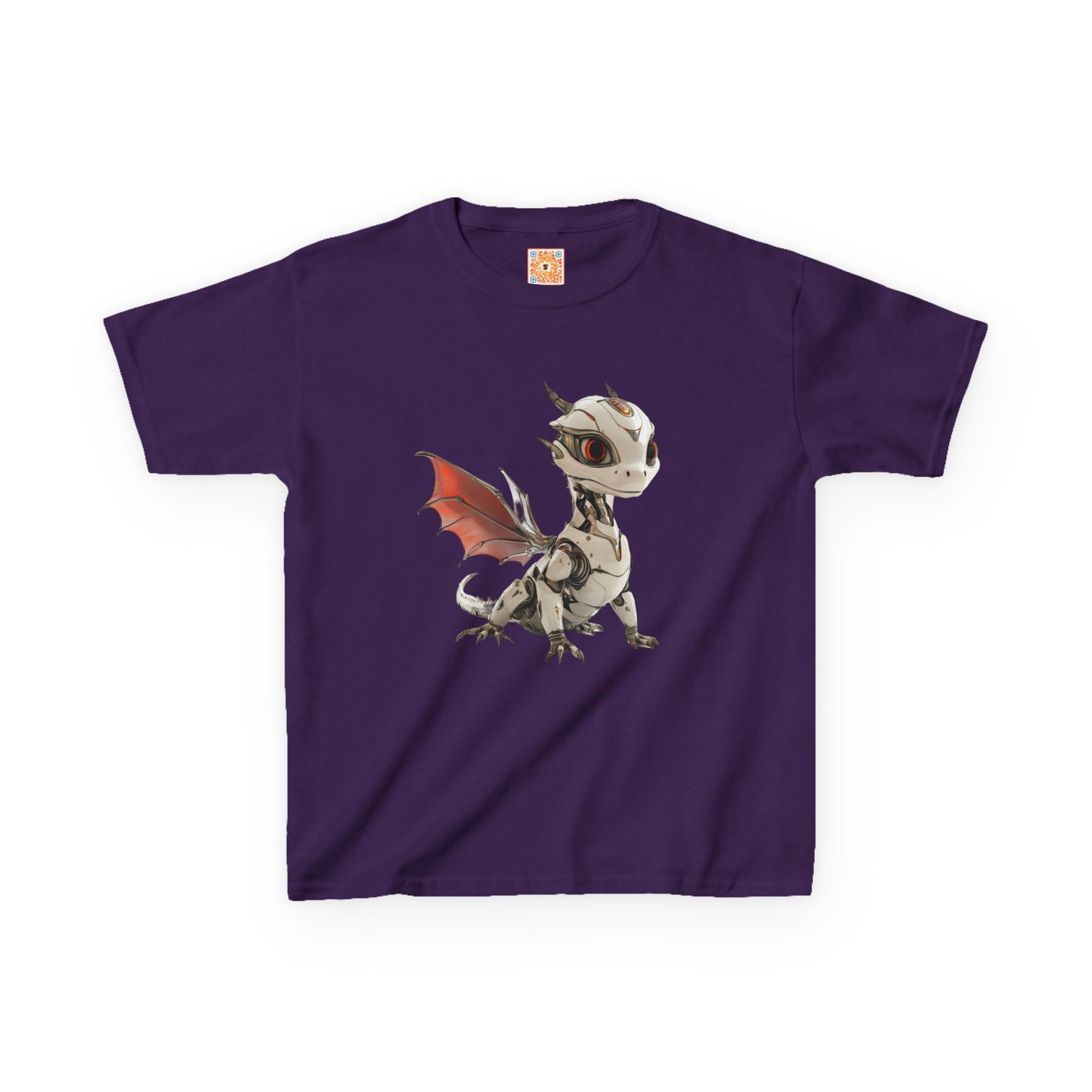 Cool Standing Robot Dragon Kids 100% Cotton T-Shirt - Teeny Tiny Dragons