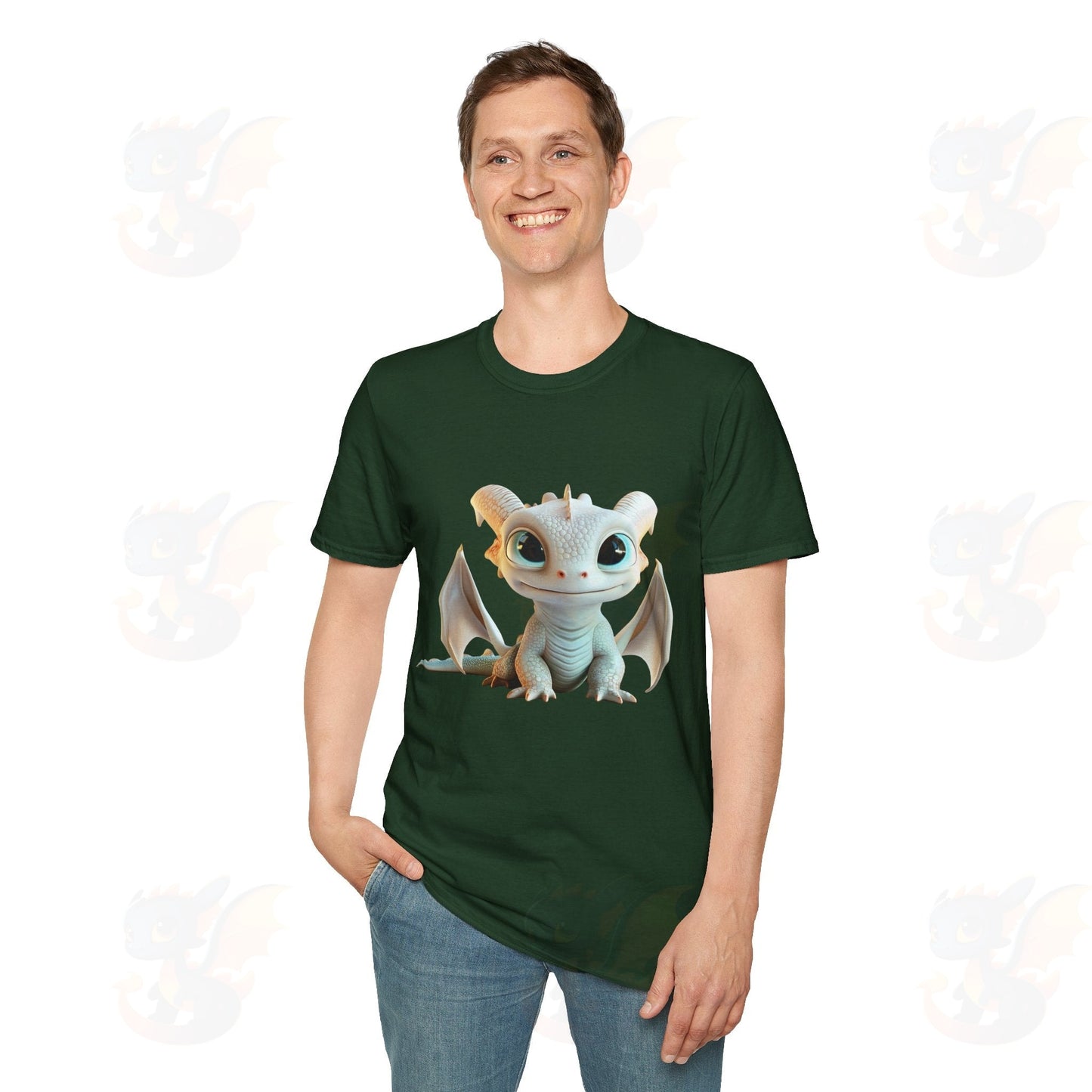 Cute Little Dragon - Unisex Softstyle T-Shirt