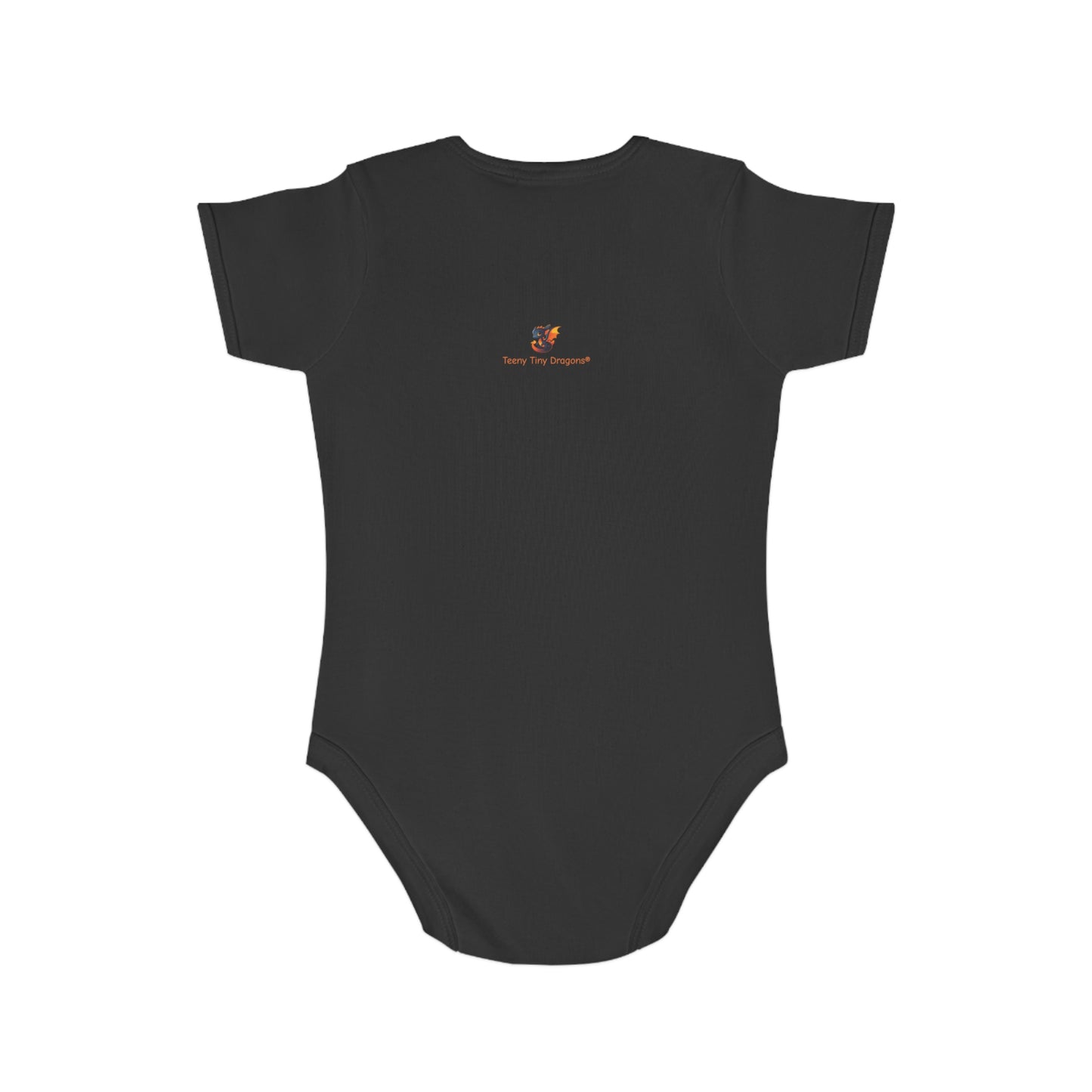 Short Sleeve Baby Bodysuit with 3 Cute Baby Dragons | Teeny Tiny Dragons
