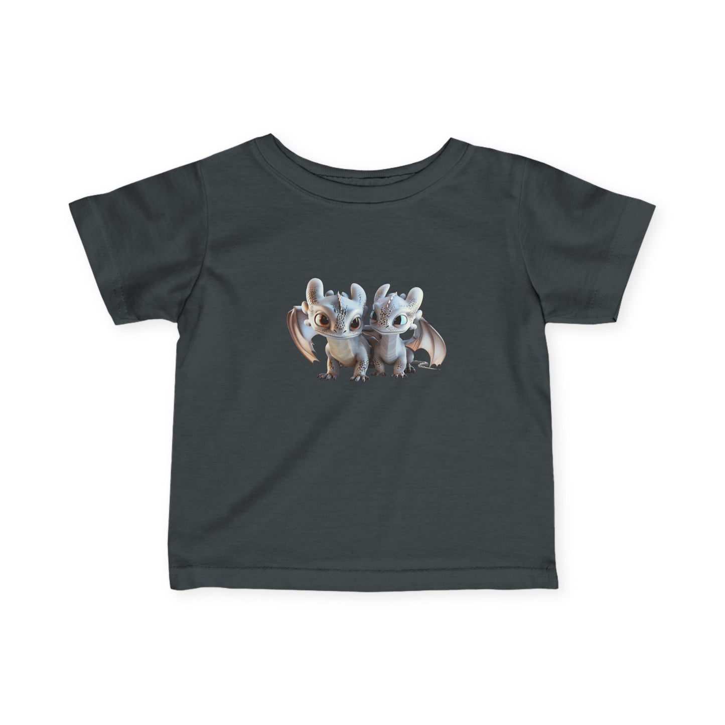 Icy Twin Baby Dragons Infant Fine Jersey T-Shirt - Teeny Tiny Dragons