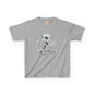 Cute White Robot Dragon Kids Heavy Cotton T-Shirt - Teeny Tiny Dragons