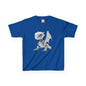 Blue Eyed Robot Dragon Heavy Cotton T-Shirt - Teeny Tiny Dragons