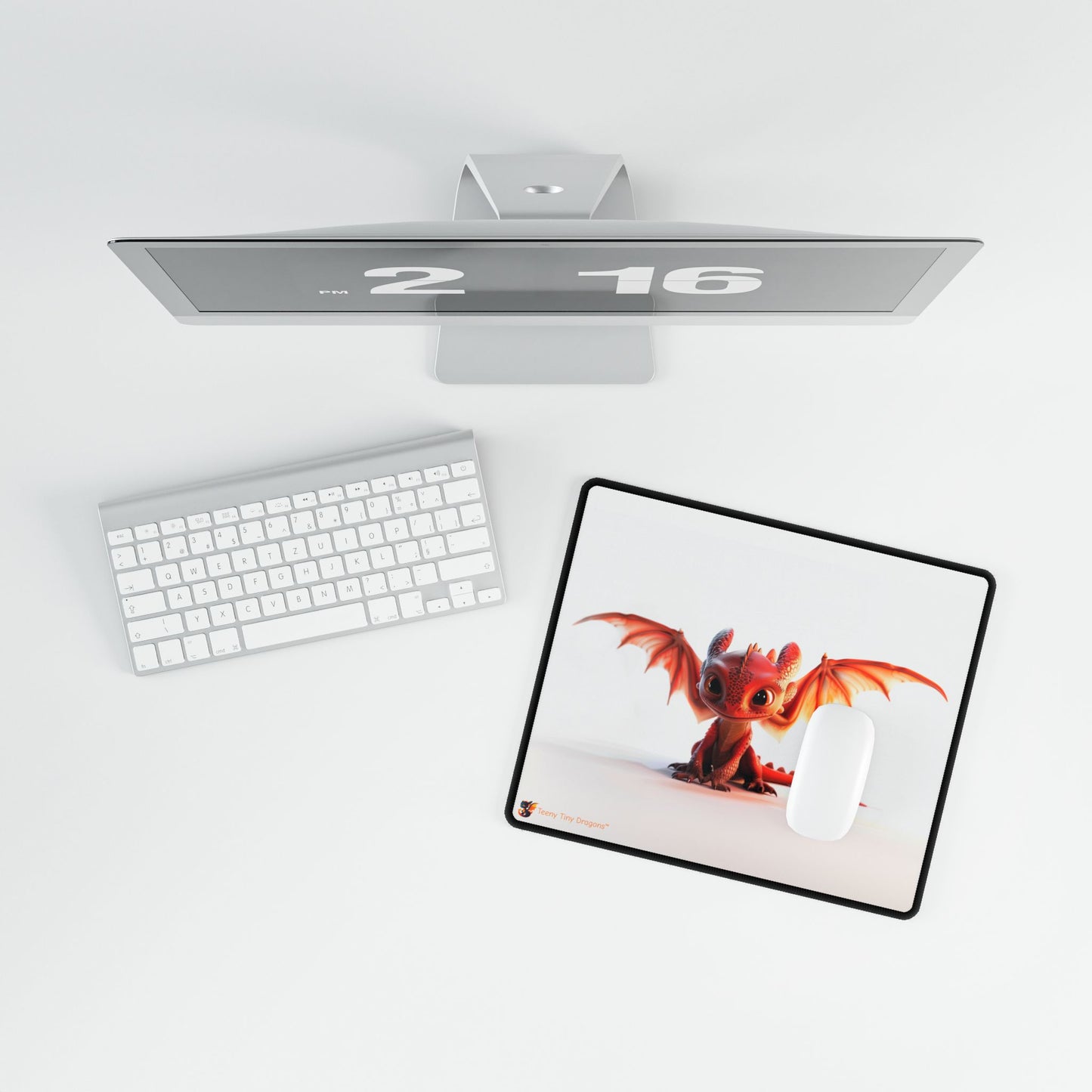 Beautiful Red Dragon Mouse Mat | Teeny Tiny Dragons