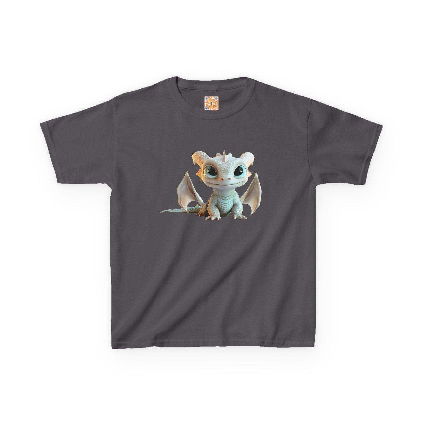 Very Cute Pale Dragon Kids Heavy Cotton T-Shirt - Teeny Tiny Dragons