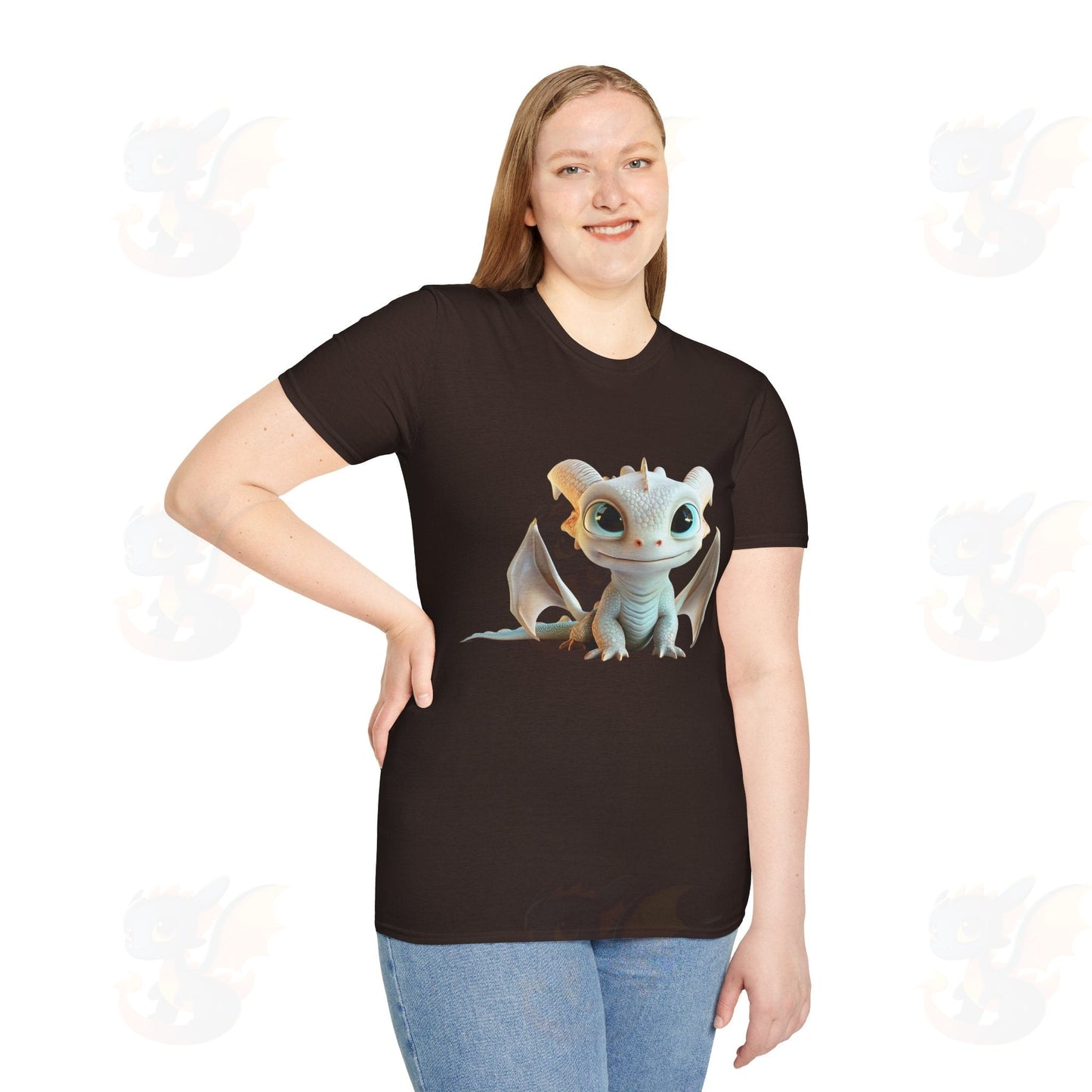 Cute Little Dragon - Unisex Softstyle T-Shirt