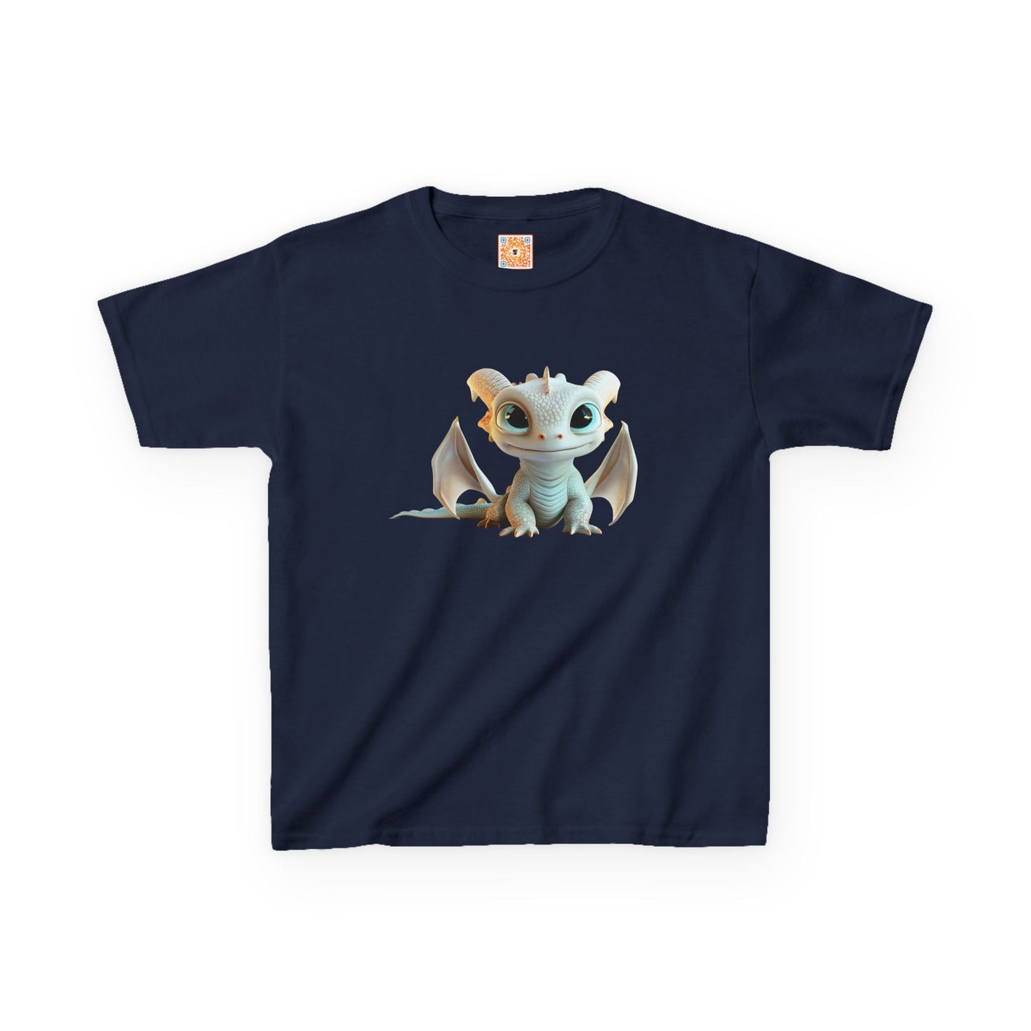 Very Cute Pale Dragon Kids Heavy Cotton T-Shirt - Teeny Tiny Dragons