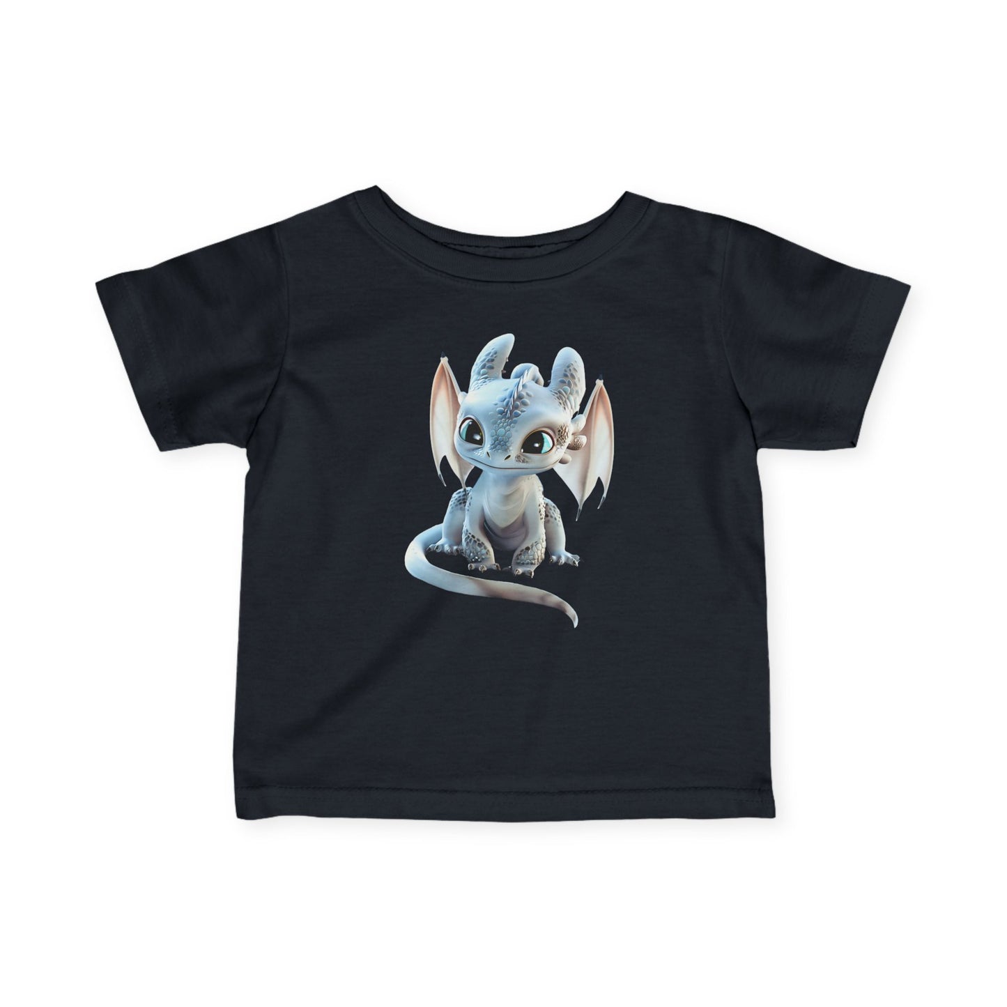 Cute Little Blue Dragon Infant Fine Jersey T-Shirt - Teeny Tiny Dragons