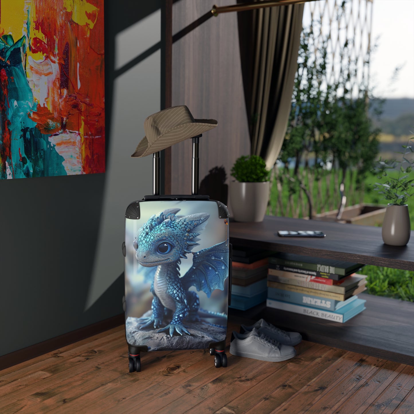 Beautiful Blue Dragon Kids Suitcase | Teeny Tiny Dragons