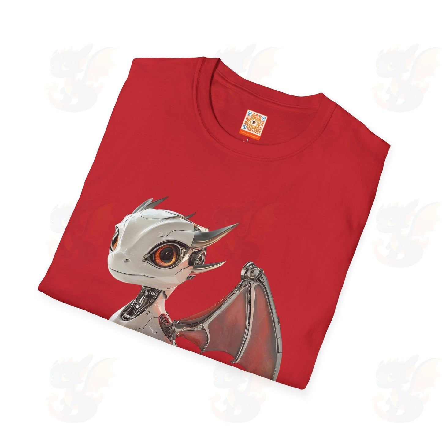 Adult Robot Dragon Design Unisex Softstyle T-Shirt