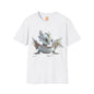 Baby Dragon Hatching from Egg Adult Unisex Softstyle T-Shirt - Teeny Tiny Dragons