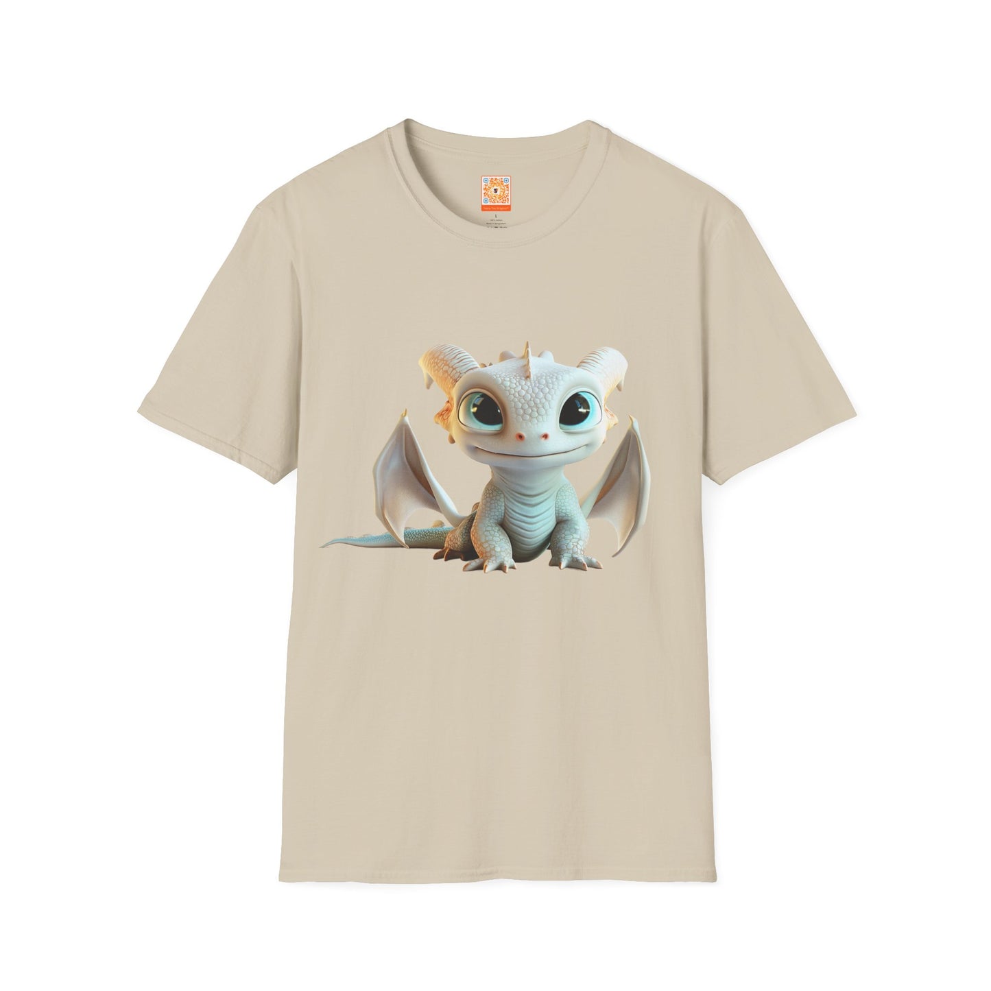 Cute Little Dragon Adult Unisex Softstyle T-Shirt - Teeny Tiny Dragons
